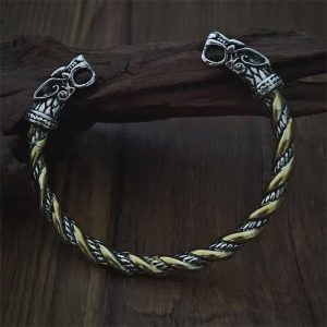 Double Dragon Head Bracelet - Viking Champion