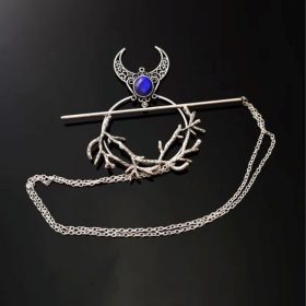 Viking Gothic Crescent Moon Hair Clip - Viking Champion