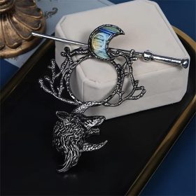 Wolf Moon Hairpin - Viking Champion