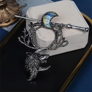 Wolf Moon Hairpin - Viking Champion